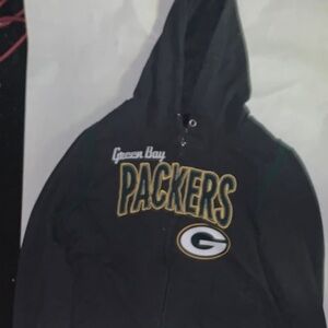 NFL Green Bay Packers Black zip up Hoodie